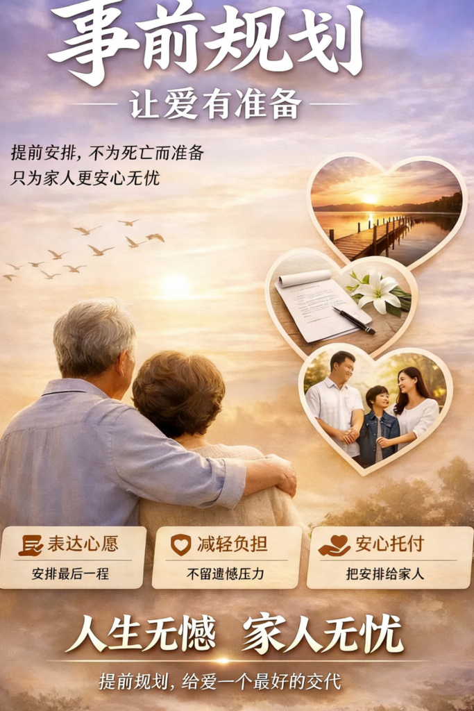 殡葬死前规划课题海报